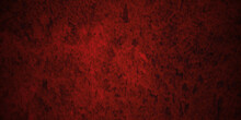 Red Wall Texture . Abstract Red Background Texture . Old Vintage Background In Grunge Style Wall . Red Abstract Background Or Texture For Pattern Or Any Paper And Content .