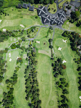 Aerial View Of Golf Course, Bedugul, Bali, Indonesia