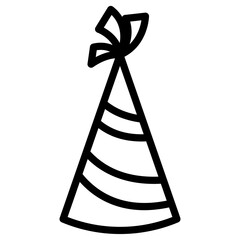 Poster - birthday hat icon