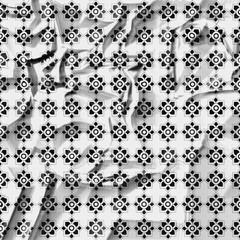 Poster - Black and white pattern background. used in design.