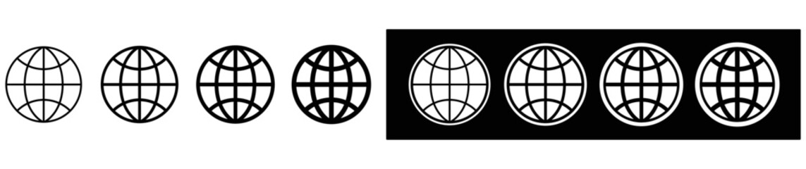 Poster - globe icon set. world icon collections, vector illustration