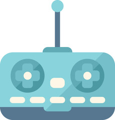Poster - Air joystick control icon flat vector. Data system. Video security isolated