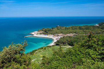 Wall Mural - Portonovo, Conero park, Ancona district, Marche, Italy, view of the beach