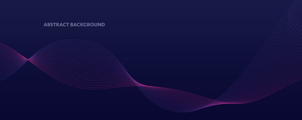 abstract universal header template. colored spots and strokes isolated on dark blue background cover