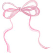 Pink ribbon with bow