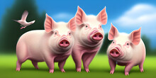 Illustration Of A Pig