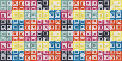 Poster - Colorful cube tile.Texture multicolored for print and stylish illustration. Seamless vector for application on pillows, textiles or wallpapers.