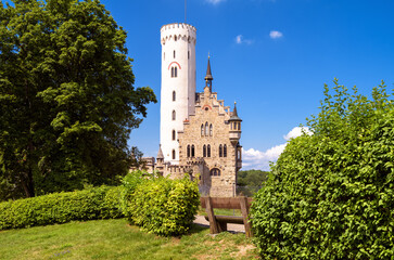 Wall Mural - Lichtenstein Castle in summer, Schwarzwald, Germany