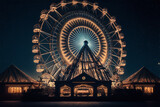Fototapeta  - ferris wheel at night