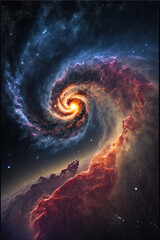 Wall Mural - planet with space