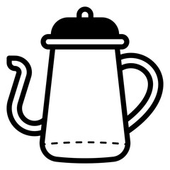 Wall Mural - drink kettle icon