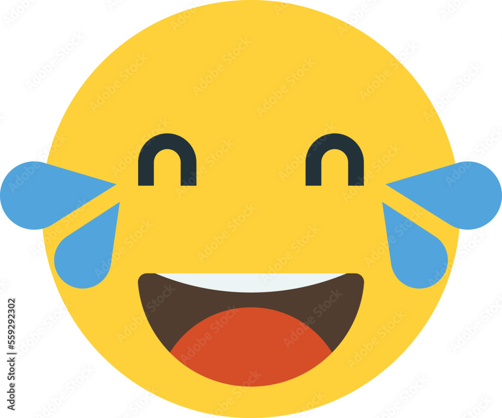 smiley face emoji illustration in minimal style