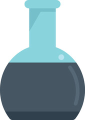 Poster - Biodegradable plastic flask icon flat vector. Eco bottle. Energy reduce isolated