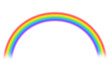 Rainbow on a transparent background background