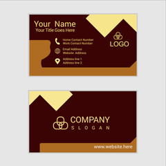 Vector creative business card template with triangles, squares, round, waves for business, technology. Simple and clean design with a logo and Creative layout corporate identity
