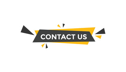 Wall Mural - Contact us button web banner templates. Vector Illustration
