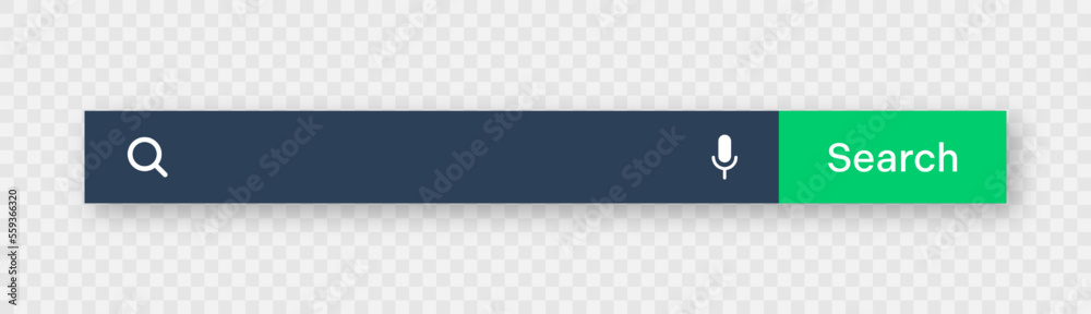 Search bar template. Internet browser engine with search box, address ...
