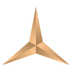 Wall Mural - 3d star on a white background