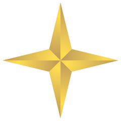 Wall Mural - 3d star on a white background