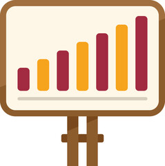 Poster - Crm banner icon flat vector. Platform system. Consumer custom isolated