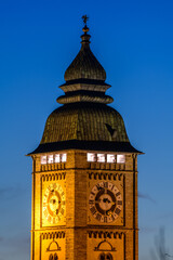 Wall Mural - clocktower, stadtturm of enns in upper austria