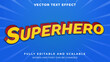 superhero heroes 3d editable text effect 