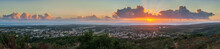 Panoramic View Of Town And Sea During Sunset, Trinidad, Cuba