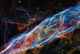 Fototapeta  - Cosmos, Universe, Veil Nebula, Constellation Cygnus