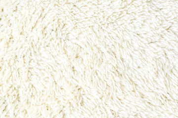 Wall Mural - White wool texture, abstract fur background