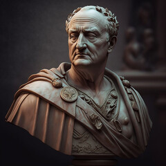 Wall Mural - Vespasian roman emperor. Created with Generative AI technology.