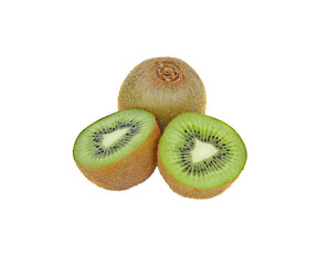 Poster - Kiwi fruit isolated on Radicchio isolated on transparent png