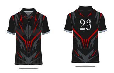 Wall Mural - Template T Shirt jersey sport