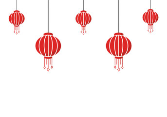 Wall Mural - chinese lantern new year
