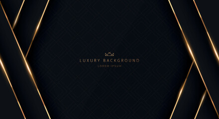 Aufkleber - Luxury Vector Background. Abstract Premium Award Banner With Gold Lines.