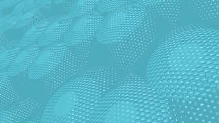 Poster - Light blue abstract background in the form of planes and circles. Decoration or screensaver.