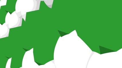 Poster - White-green abstract background from polygons