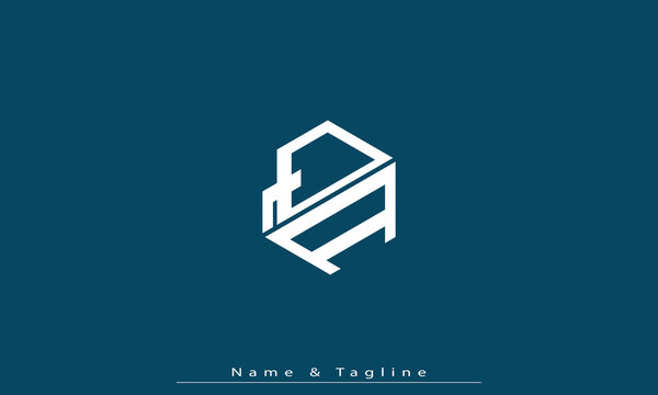 Alphabet letters Initials Monogram logo QA , AQ