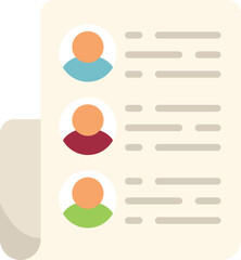 Poster - Client soft icon flat vector. Platform system. Account strategy isolated