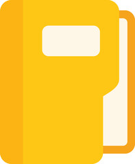 Poster - Folder icon flat vector. Crm database. Data system isolated