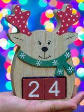 Festive Calendar In The Form Of A Deer With The Number Of Christmas. December 24th.