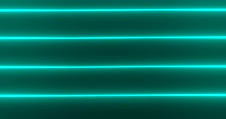 Sticker - 3d render with green glowing horizontal lines