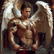 Archangel Michael. Created with Generative AI technology.