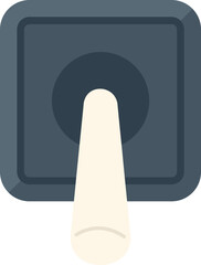 Poster - house breaker icon flat vector. safety panel. switch fuse isolated