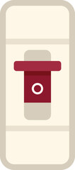 Poster - fuse breaker icon flat vector. switch panel. home power isolated
