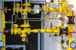 Rohrleitungssystem und Ventile einer Betriebsanlage des Gasversorgers