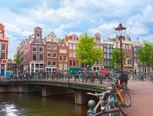 Wall Mural - canal in amsterdam