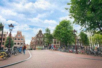 Wall Mural - canal in amsterdam
