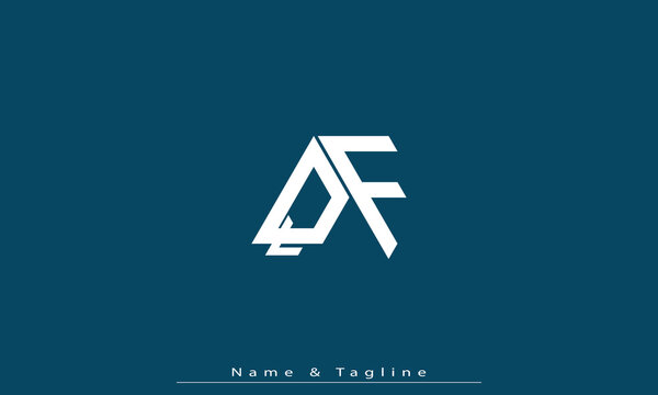 Alphabet letters Initials Monogram logo QF , FQ