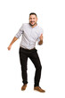 © Asier - Adult latin man dancing cut out isolated