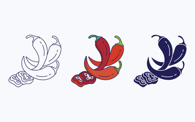 Sticker - Chili pepper icon